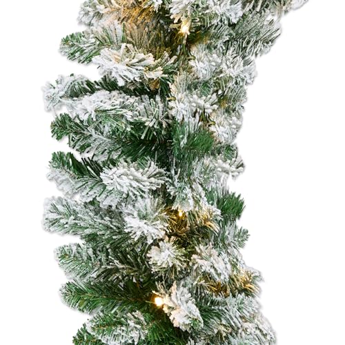 Pre-Lit Holiday Christmas Garland for Stairs, Fireplace with 50 Lights U582051