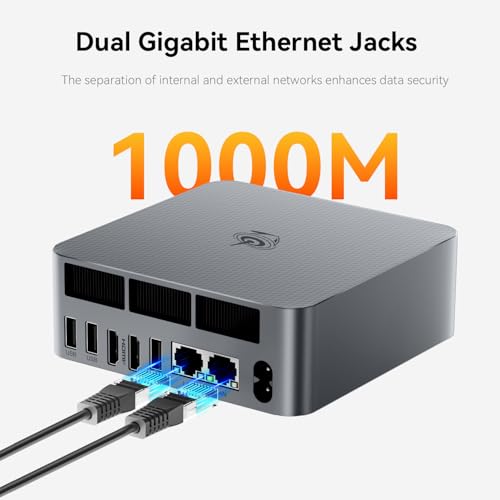 Mini PC AMD Ryzen 5 6600H 24GB DDR5 1TB SSD Dual HDMI WiFi6 Windows 11 Pro W30465