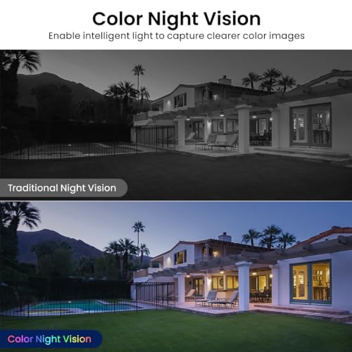 2K Home Security Camera, Indoor/Outdoor, Color Night Vision E889819