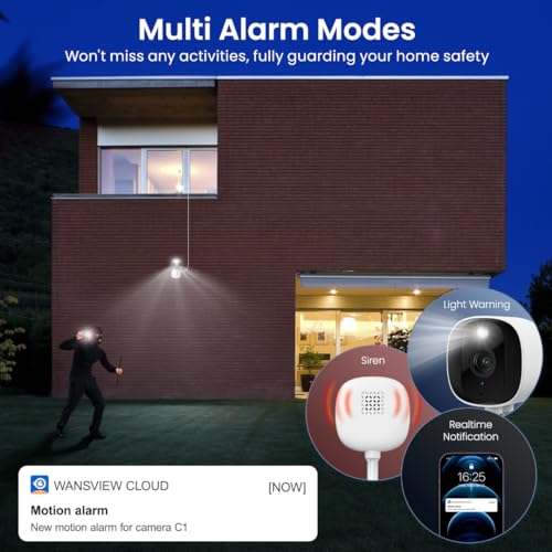 2K Home Security Camera, Indoor/Outdoor, Color Night Vision E889819