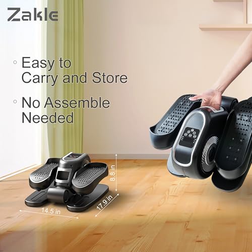 Under Desk Elliptical Machine, Portable Electric Seated Pedal Exerciser with Remote Control Z7231