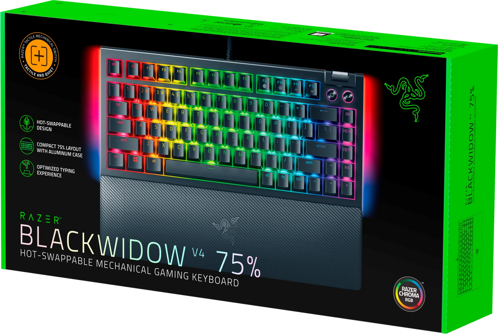 75% Hot-Swappable Mechanical Gaming Keyboard, RGB M24882