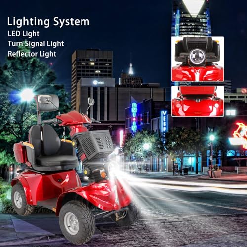 All Terrain 4 Wheel Mobility Scooter for Seniors and Adults Q528