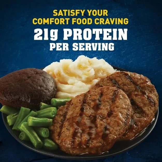 Salisbury Steak Frozen Dinner, 16 oz - Pack of 8 M221205
