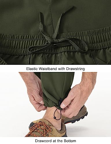 Men's Lightweight Hiking Cargo Pants Quick Dry Stretch H360