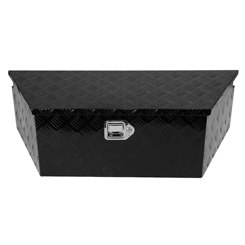 Aluminum Trailer Tongue Tool Box, 28 Inch Utility Storage with Lock Keys O768