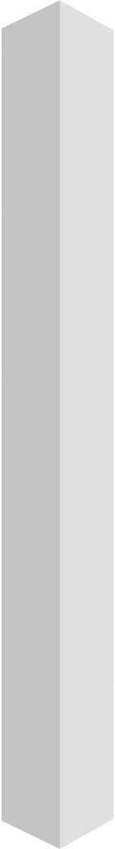 10"W x 9'H Square Non-Tapered Smooth PVC Column Wrap Kit K877