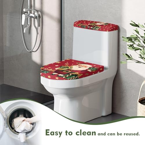 Christmas Toilet Lid and Tank Cover Set for Bathroom Decor K51670