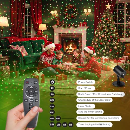 Christmas Laser Projector Lights Outdoor Indoor with Remote Control, Waterproof Z3790